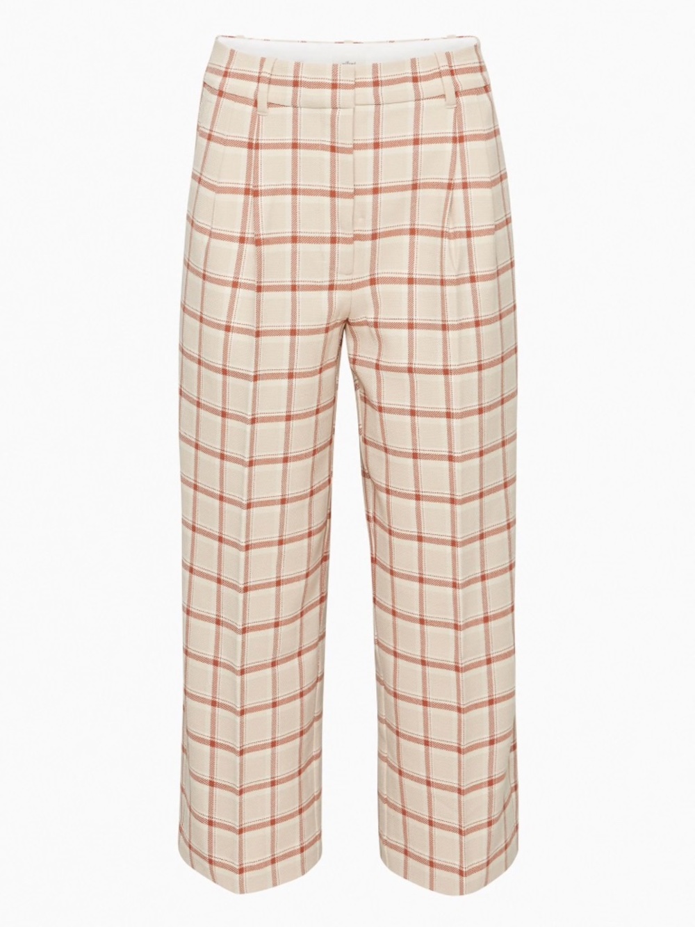 Aritzia Effortless Pant size 6 Business Casual Work Pant Checkered